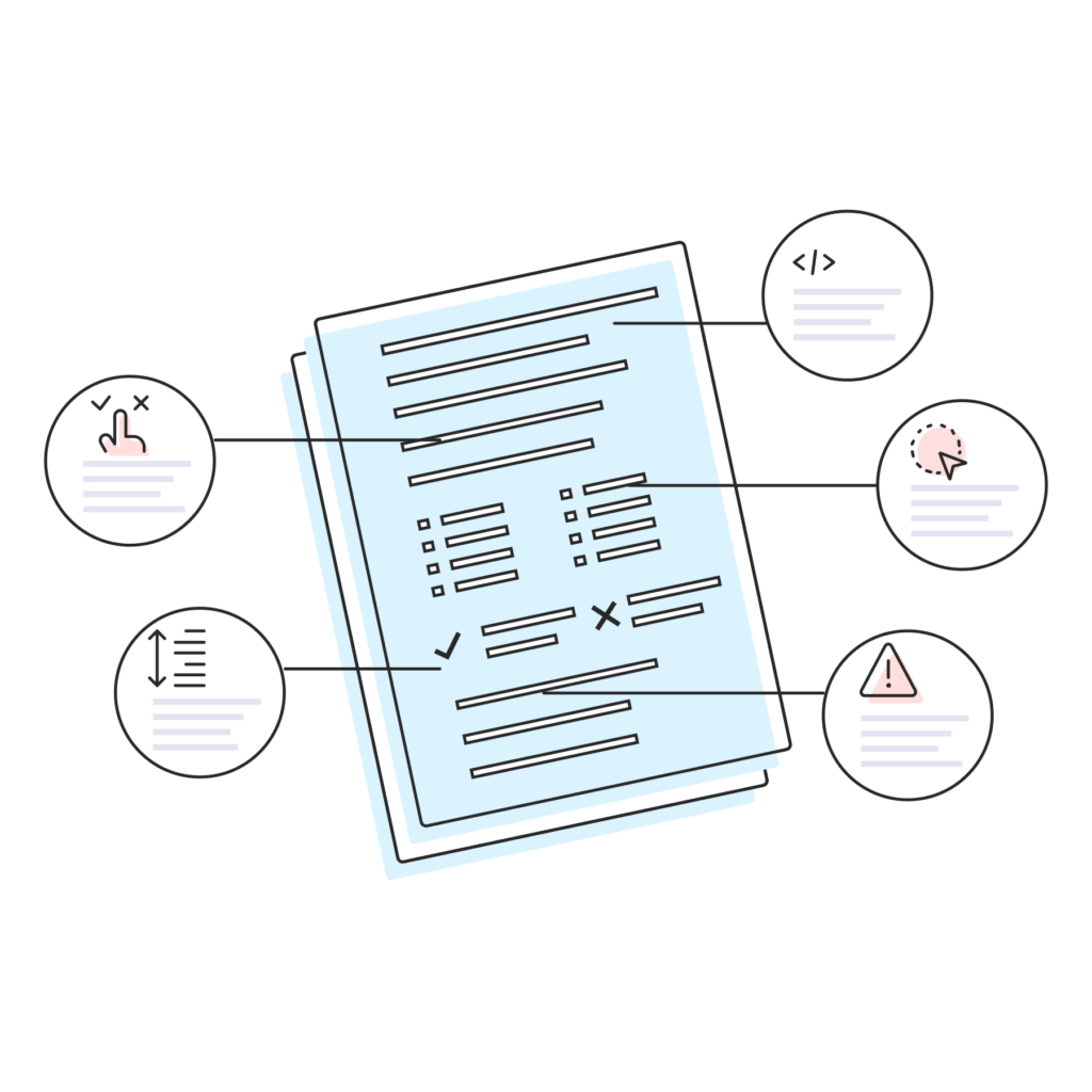 Illustration of an audit report