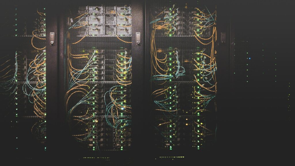 Servers in een kast