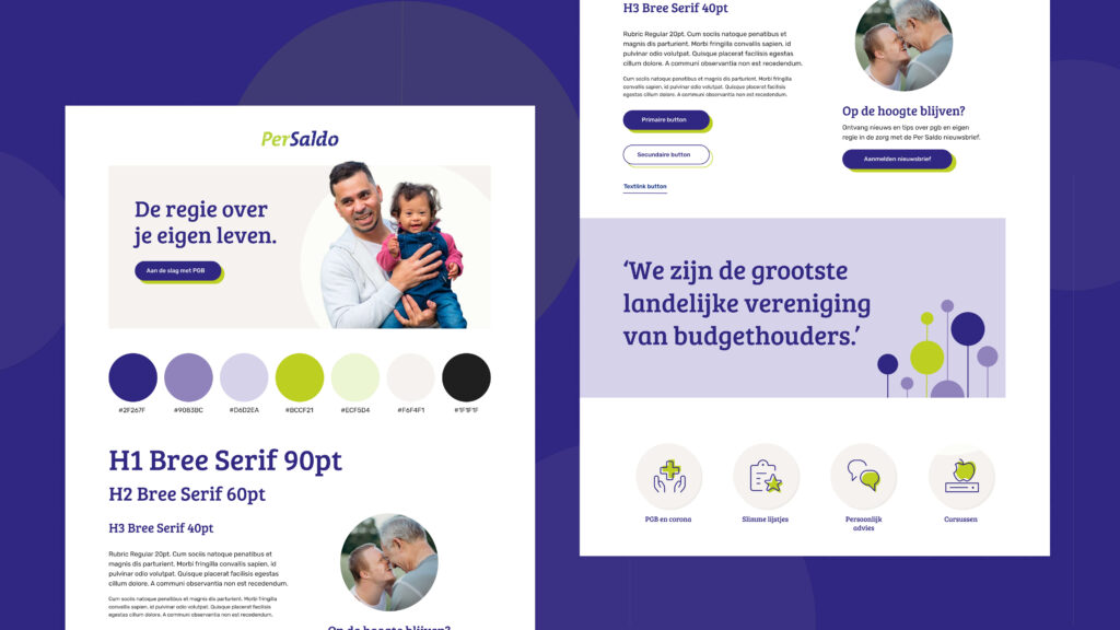 Styletile van Per Saldo.