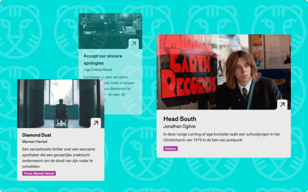 Samengesteld beeld van diverse films die getoond worden of vertoond zijn bij IFFR.