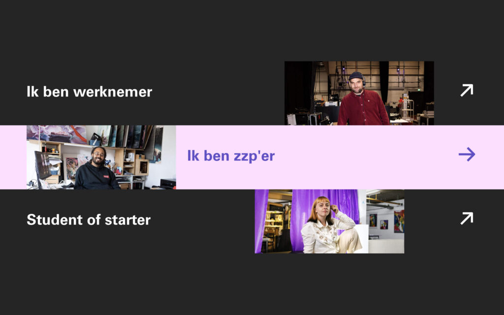 De doelgroep selectie uit de website