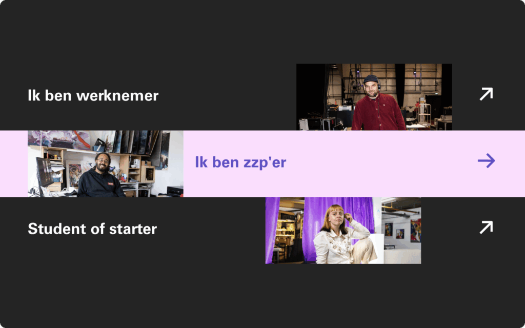 De doelgroep selectie uit de website