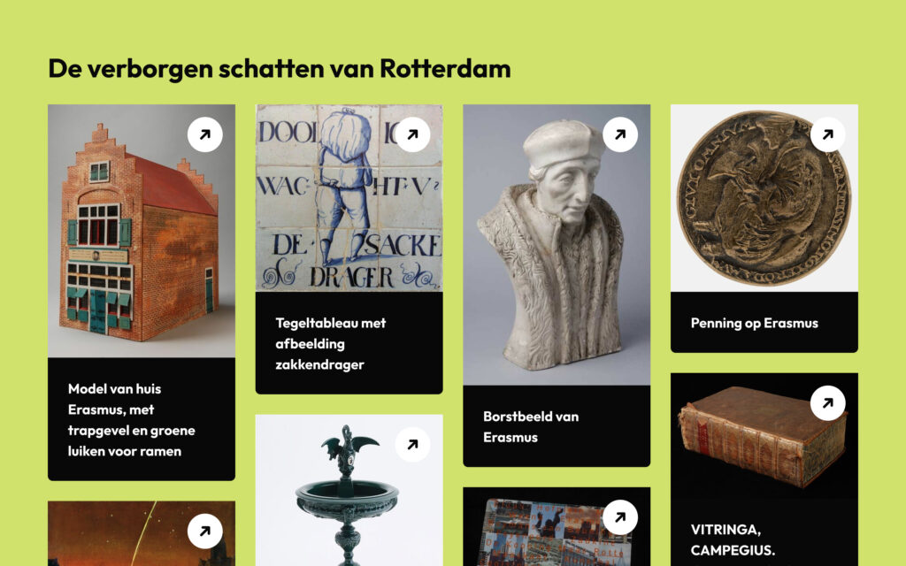 De verborgen schatten van Rotterdam. Deel van de collectie tentoongesteld.